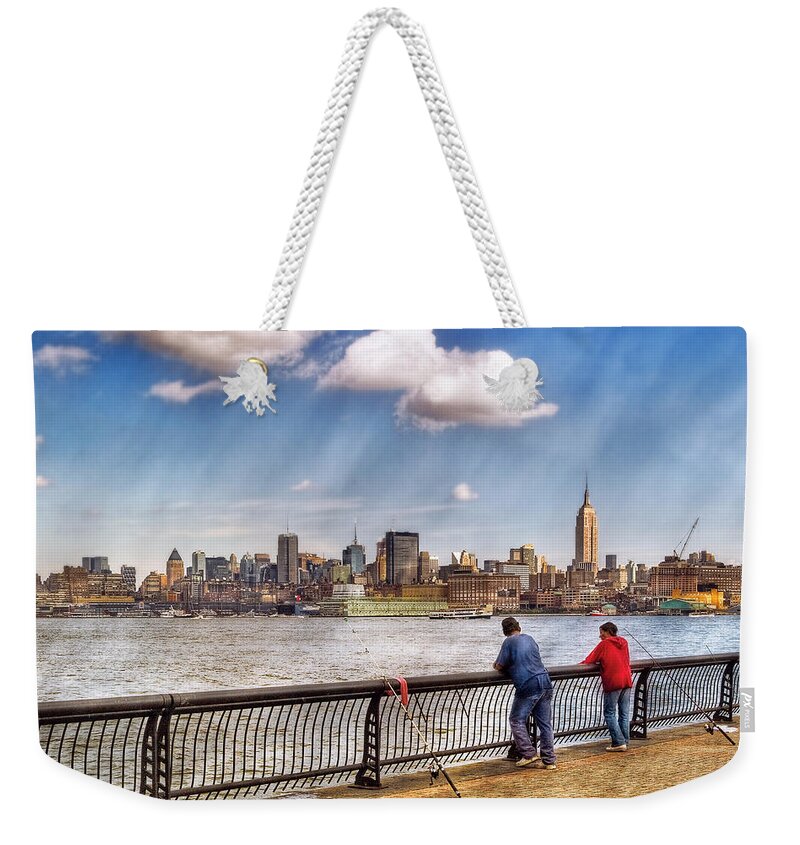 Savad Weekender Tote Bag featuring the photograph Sport - Fishing by Mike Savad