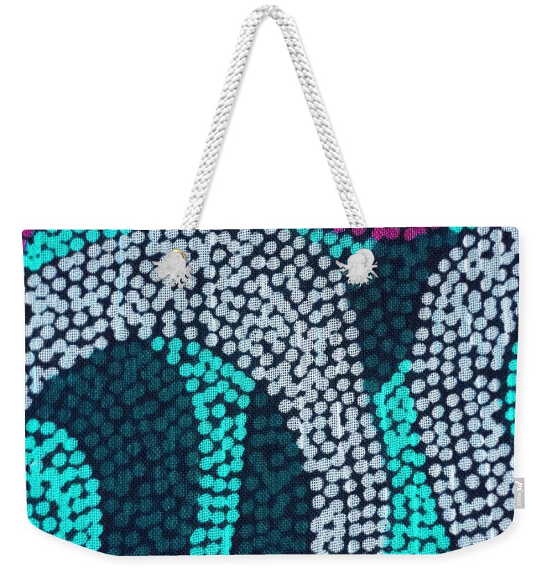 Abstract Weekender Tote Bag featuring the digital art Spots In Front Of My Eyes by Ruth Palmer