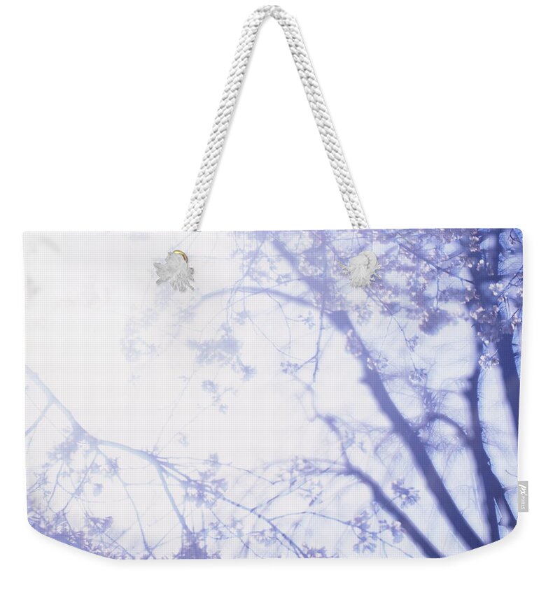 Cjerry Blossom Weekender Tote Bag featuring the photograph Spring cherries - multiple exposure by Ulrich Kunst And Bettina Scheidulin