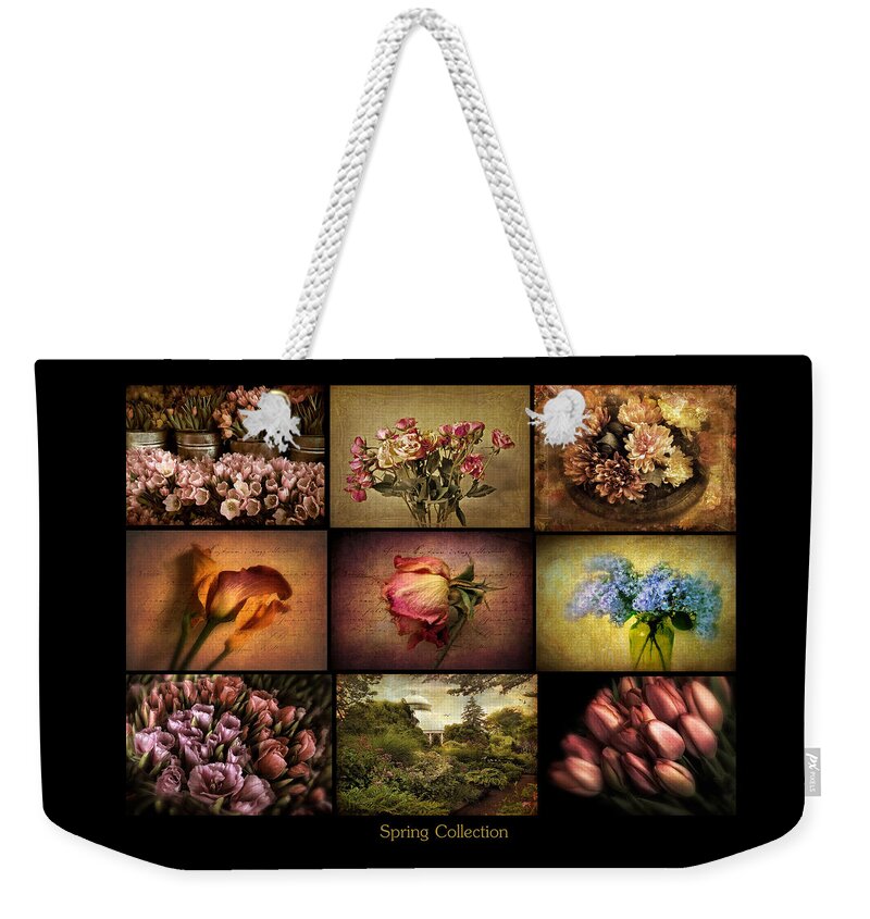 Flowers Weekender Tote Bag featuring the photograph Spring Collection by Jessica Jenney