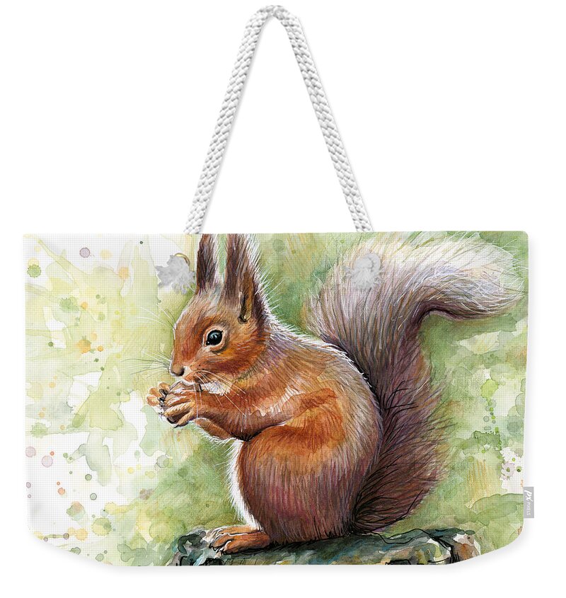 Squirrel Weekender Tote Bags