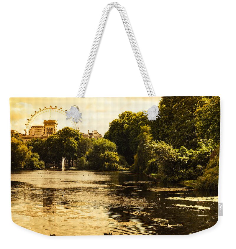 England Weekender Tote Bag featuring the photograph St James Park In London by Franckreporter