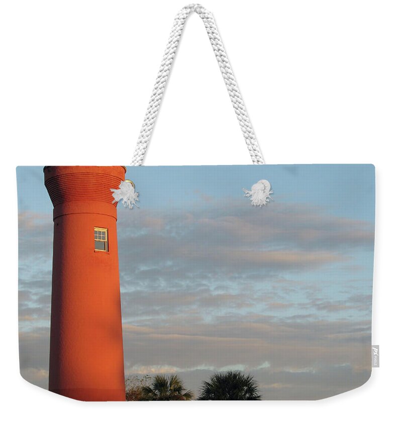 Lighthouse Weekender Tote Bag featuring the photograph St. Johns River Lighthouse II by Christiane Schulze Art And Photography