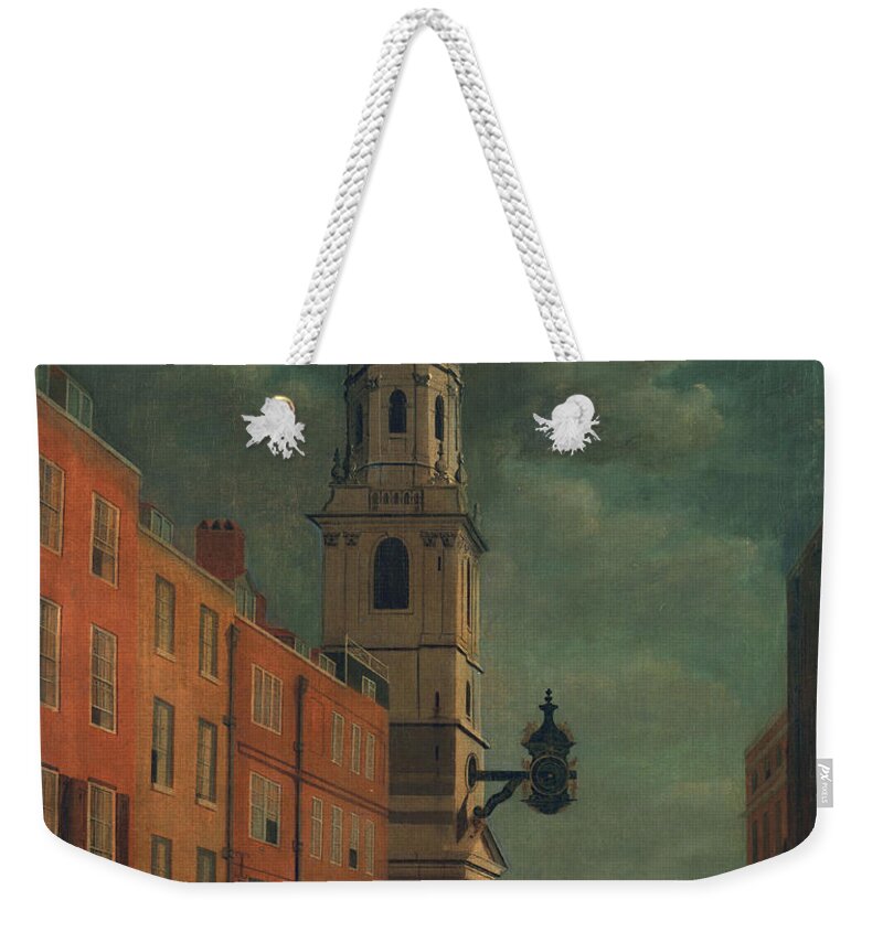 St Weekender Tote Bag featuring the painting St. Magnus The Martyr by James Malton