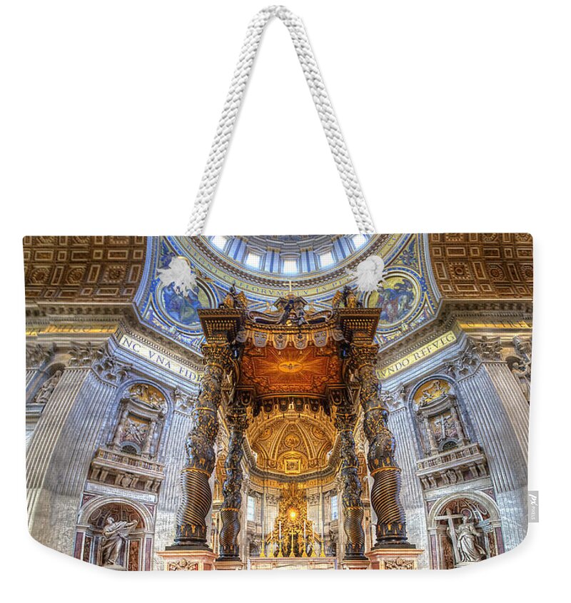 Yhun Suarez Weekender Tote Bag featuring the photograph St Peter's Basilica by Yhun Suarez