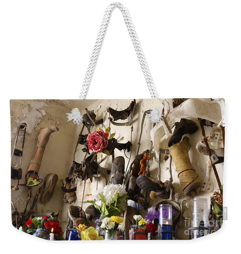 St Roch Cemetery Photos Weekender Tote Bag featuring the photograph New Orleans St Roch Cemetery by Luana K Perez