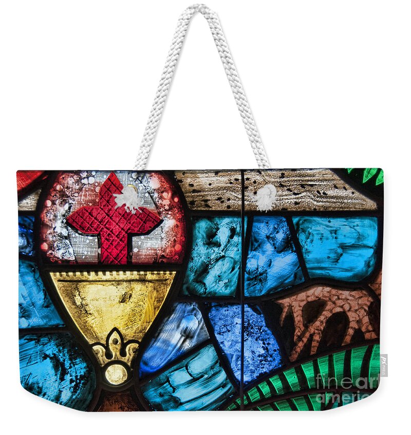 Church Weekender Tote Bag featuring the photograph Stained Glass by David Arment