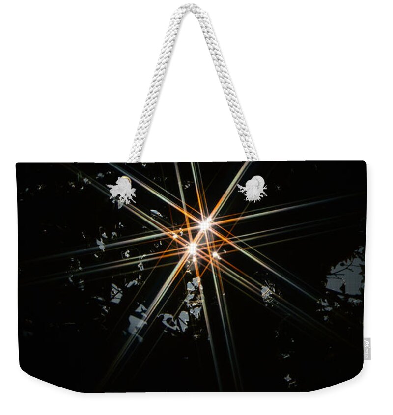 Star Weekender Tote Bag featuring the photograph Star Bright by Donna Blackhall
