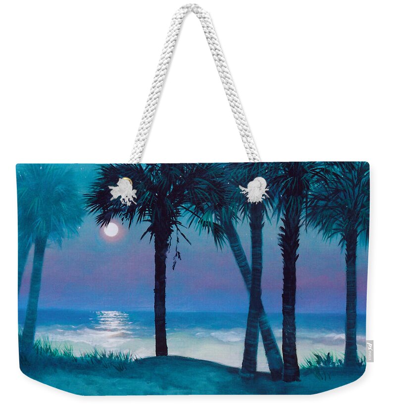 Starry Night Weekender Tote Bag featuring the painting Starry Night by Blue Sky