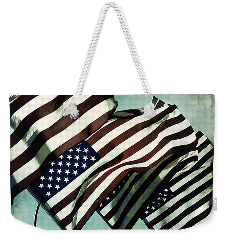 American Weekender Tote Bag featuring the photograph Stars n Stripes by Trish Mistric