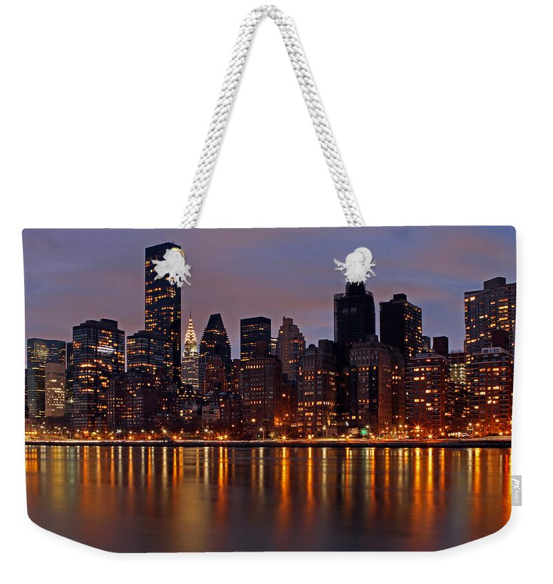 Chrysler Building Weekender Tote Bag featuring the photograph Stars of New York City by Juergen Roth