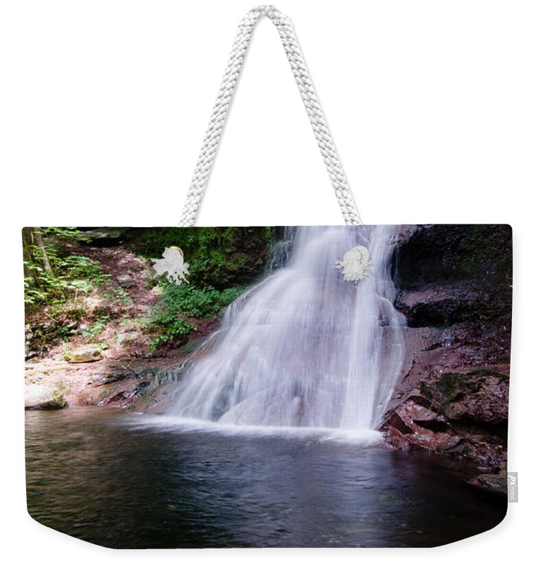 Cascade Waterfall Weekender Tote Bag featuring the photograph Waterfall by Crystal Wightman