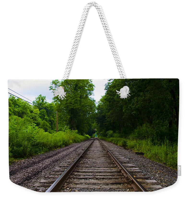 Stay Weekender Tote Bag featuring the photograph Stay on Track by Bill Cannon