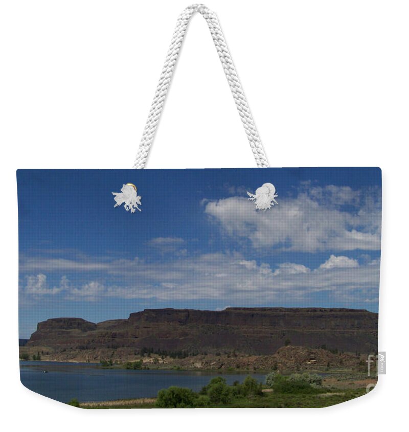 Steamboat Rock Weekender Tote Bag featuring the photograph Steamboat Rock by Charles Robinson