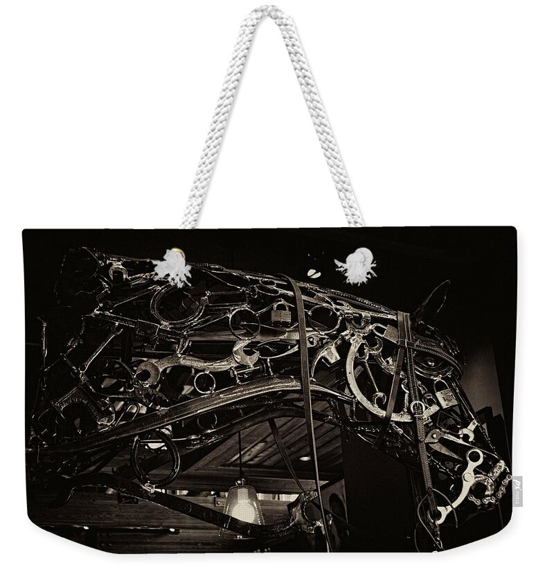 Horse Weekender Tote Bag featuring the photograph Steampunk Horse 2 by Tommy Anderson
