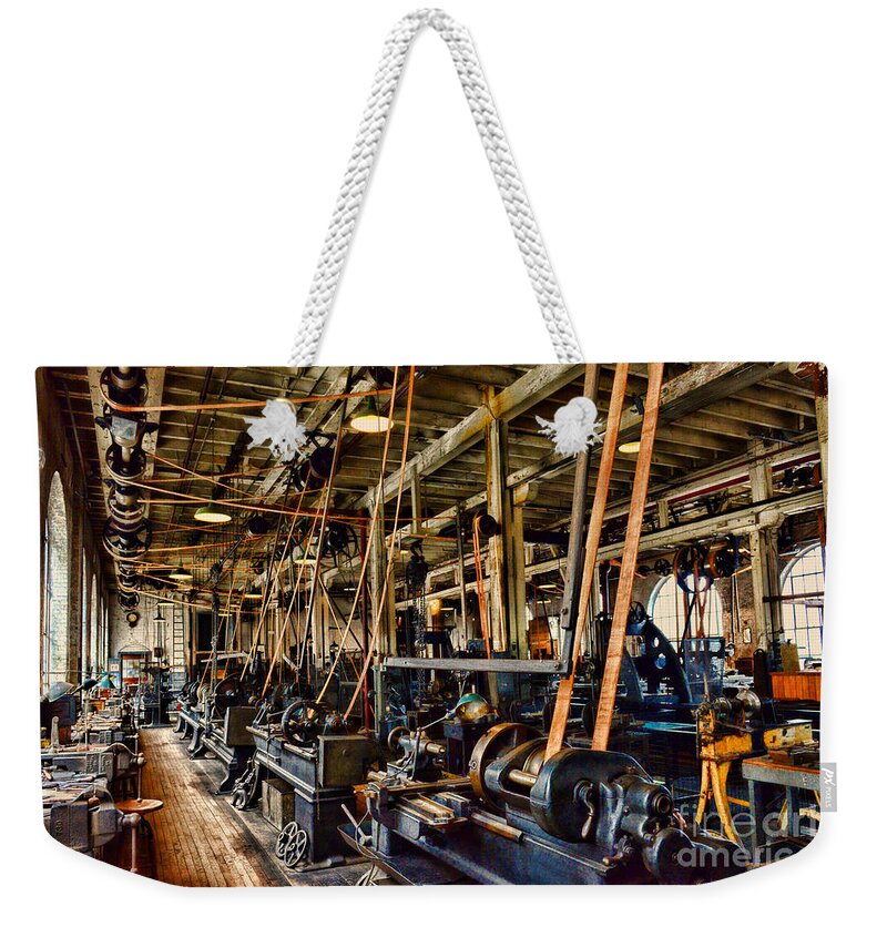 Paul Ward Weekender Tote Bag featuring the photograph Steampunk - The Age of Industry by Paul Ward