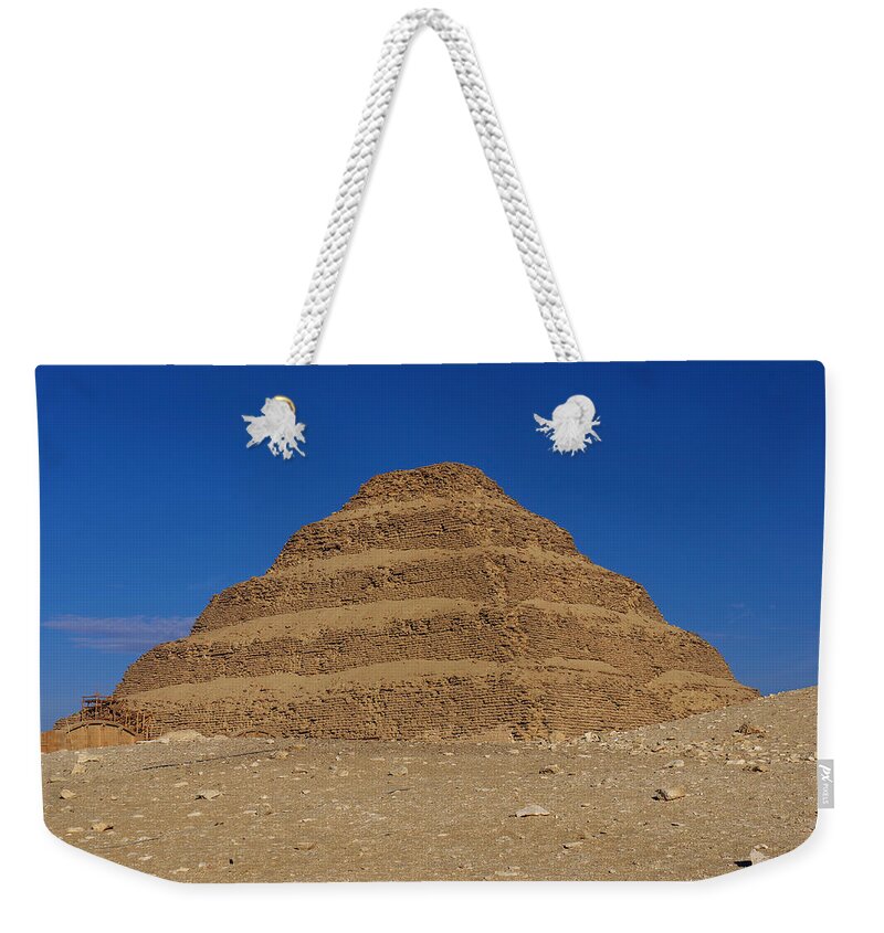 Architecture Weekender Tote Bag featuring the photograph Step Pyramid of King Djoser at Saqqara by Ivan Slosar