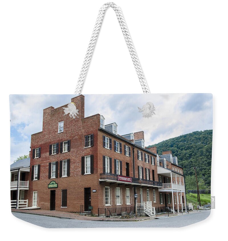Stephenson Weekender Tote Bag featuring the photograph Stephenson Hotel - Harpers Ferry West Virginia by Bill Cannon