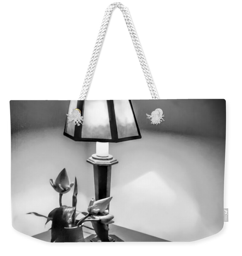 Black And White Weekender Tote Bag featuring the photograph Still LIfe in Cambodia by Jennie Breeze
