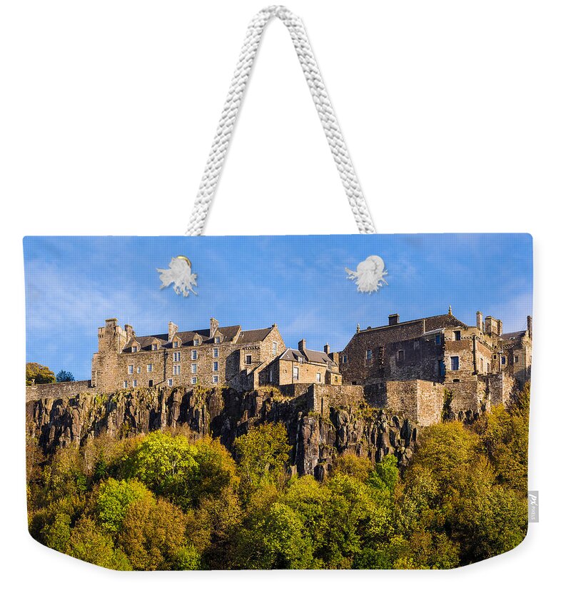 Blue Weekender Tote Bag featuring the photograph Stirling Castle by Mark Llewellyn