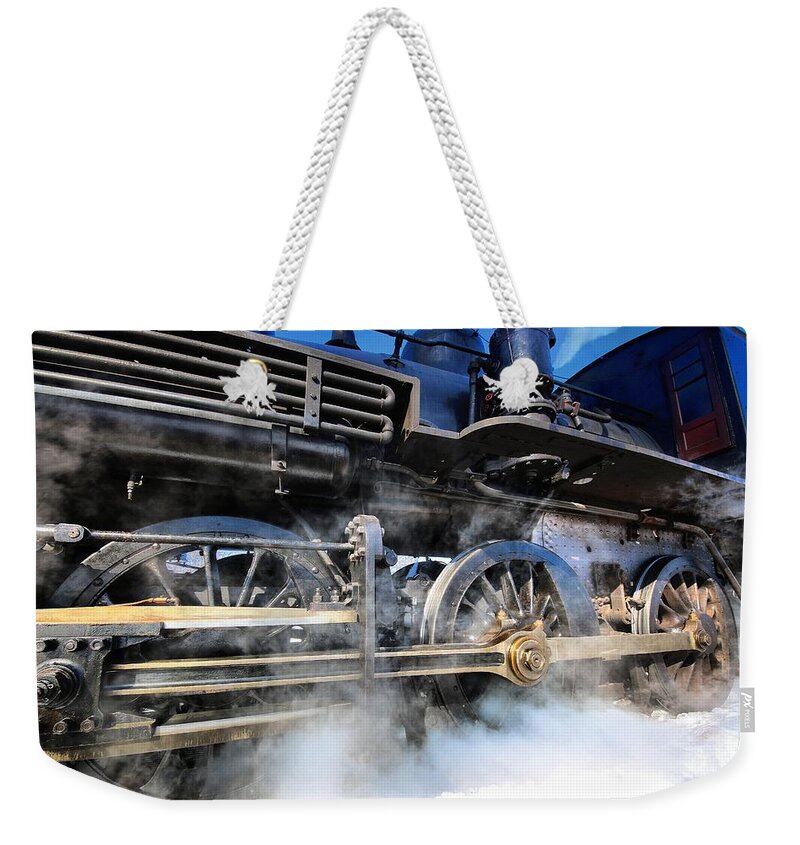 Trains Weekender Tote Bag featuring the photograph Stokin-Tokin by Robert McCubbin