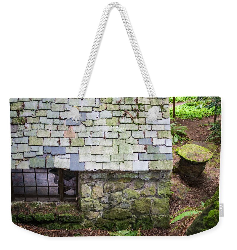 Stone House In The Forest Weekender Tote Bag featuring the photograph Stone House In The Forest by Priya Ghose