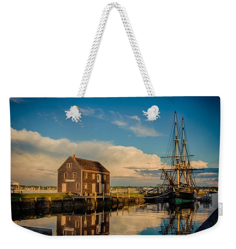 Salem Weekender Tote Bag featuring the photograph Storm clearing Pedrick house by Jeff Folger