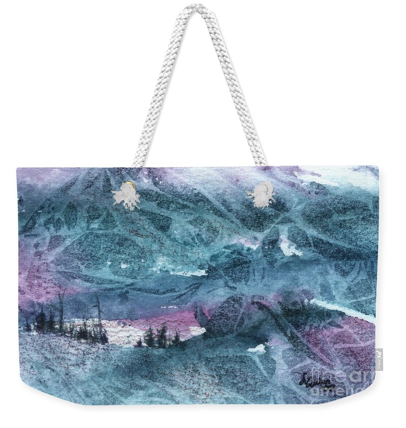 Storm Weekender Tote Bag featuring the painting Storm II by Lynn Quinn