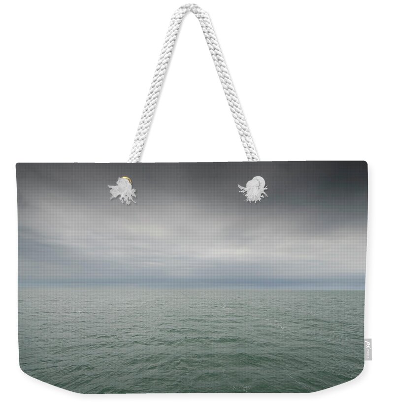 Scenics Weekender Tote Bag featuring the photograph Stormy Sky, Nantucket Sound by Nine Ok
