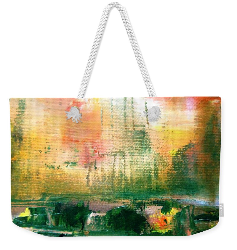 Paintings By Lyle Weekender Tote Bag featuring the painting Stress by Frederick Lyle Morris - Disabled Veteran