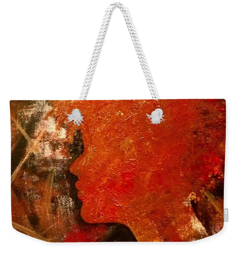 Black Weekender Tote Bag featuring the photograph Stuck in Shadows by Artist RiA