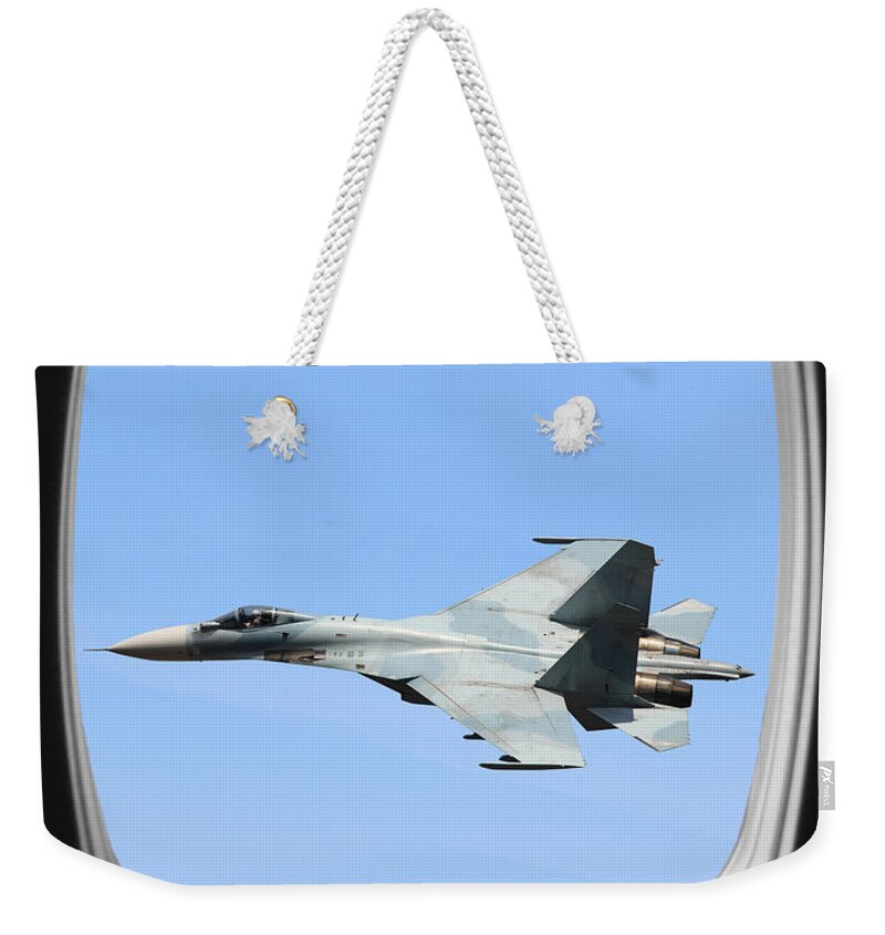 Aerobatics Weekender Tote Bag featuring the photograph Su27 by Paul Fell