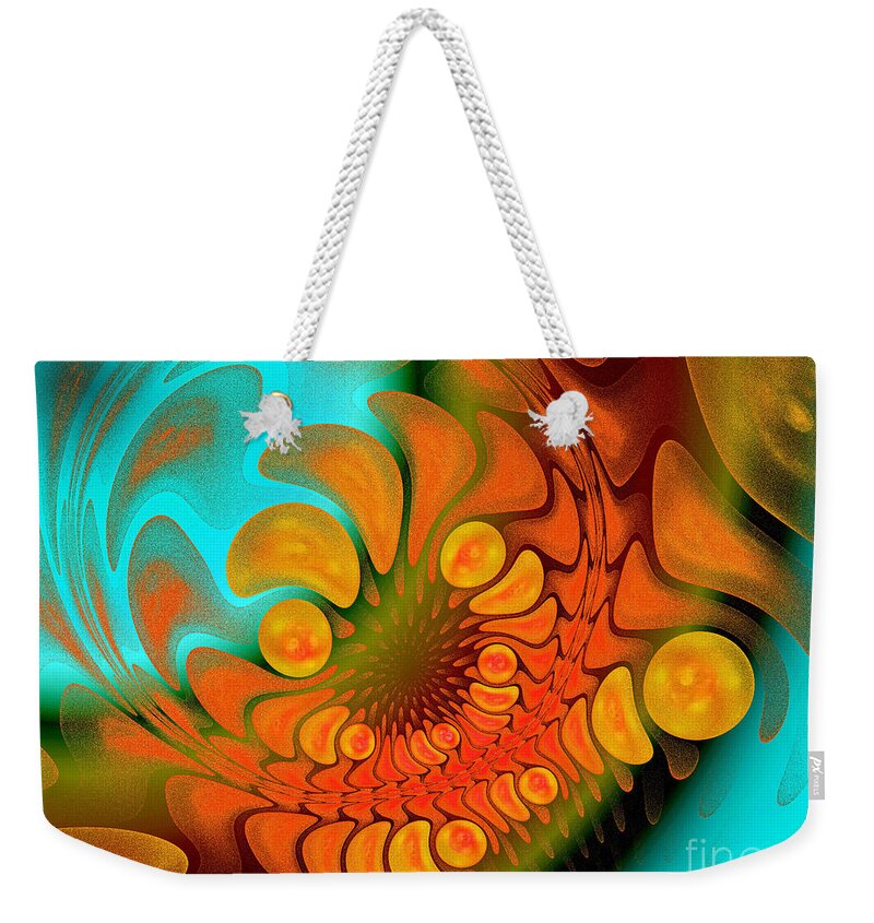 Andee Design Abstract Weekender Tote Bag featuring the digital art Sugar Coat It by Andee Design