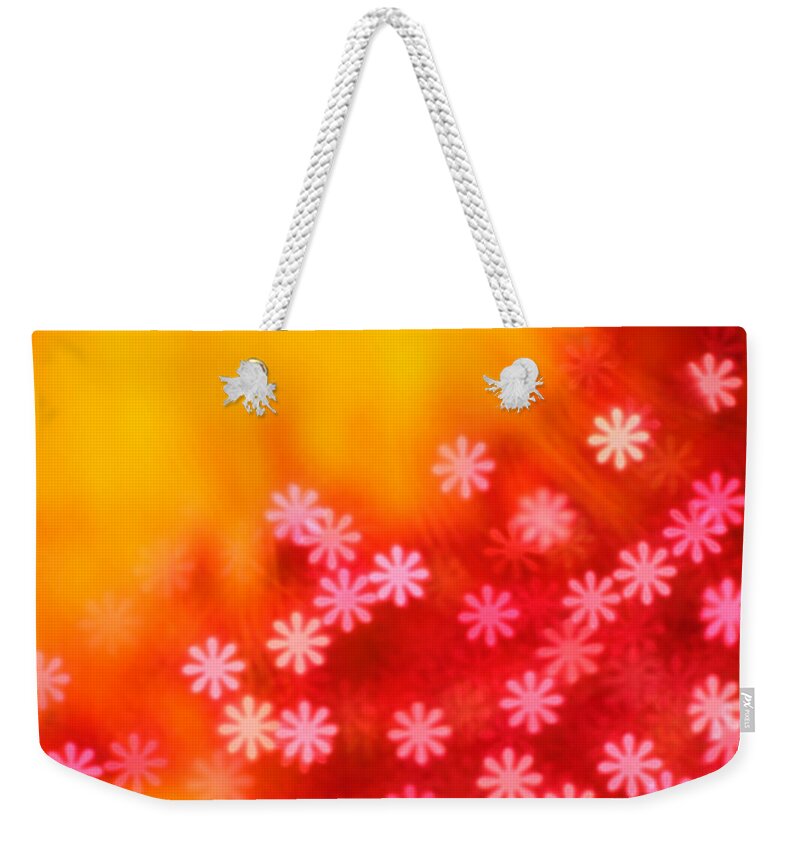 Abstract Weekender Tote Bag featuring the photograph Sugar Magnolia by Dazzle Zazz