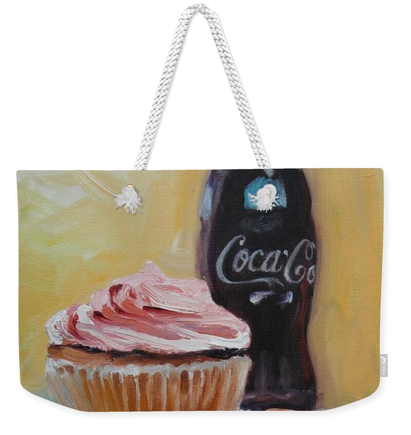 Coke Weekender Tote Bag featuring the painting Sugar Overload by Donna Tuten