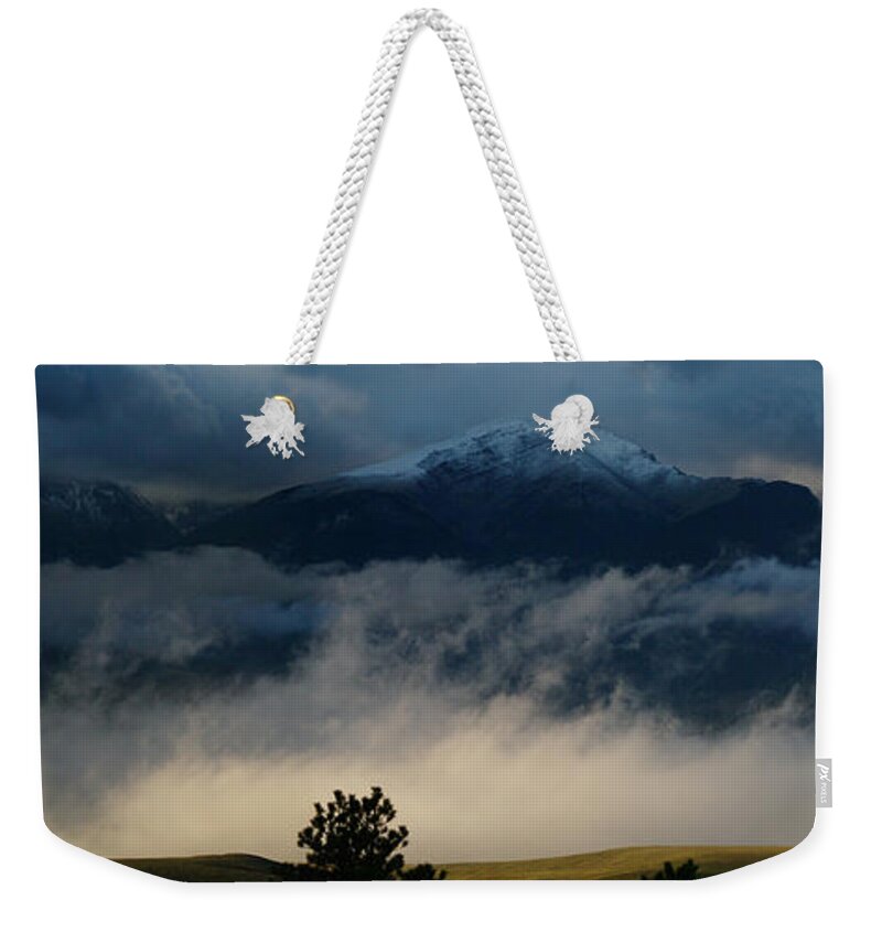 Colorado Photographs Weekender Tote Bag featuring the photograph Summer Snow by Gary Benson