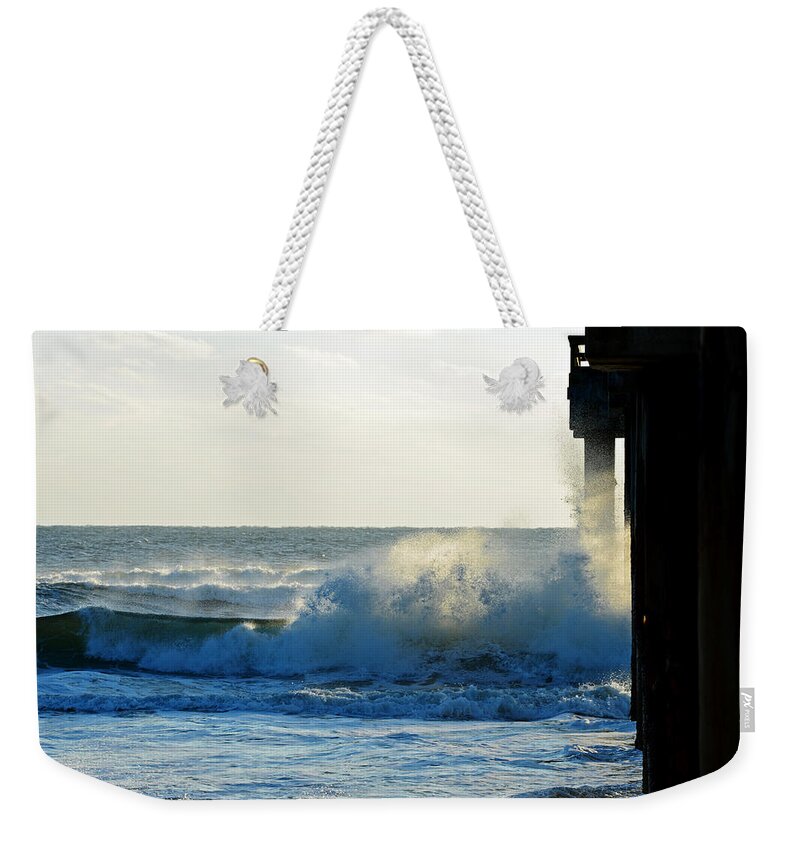 Sunrise Weekender Tote Bag featuring the photograph Sun Splash by Anthony Baatz