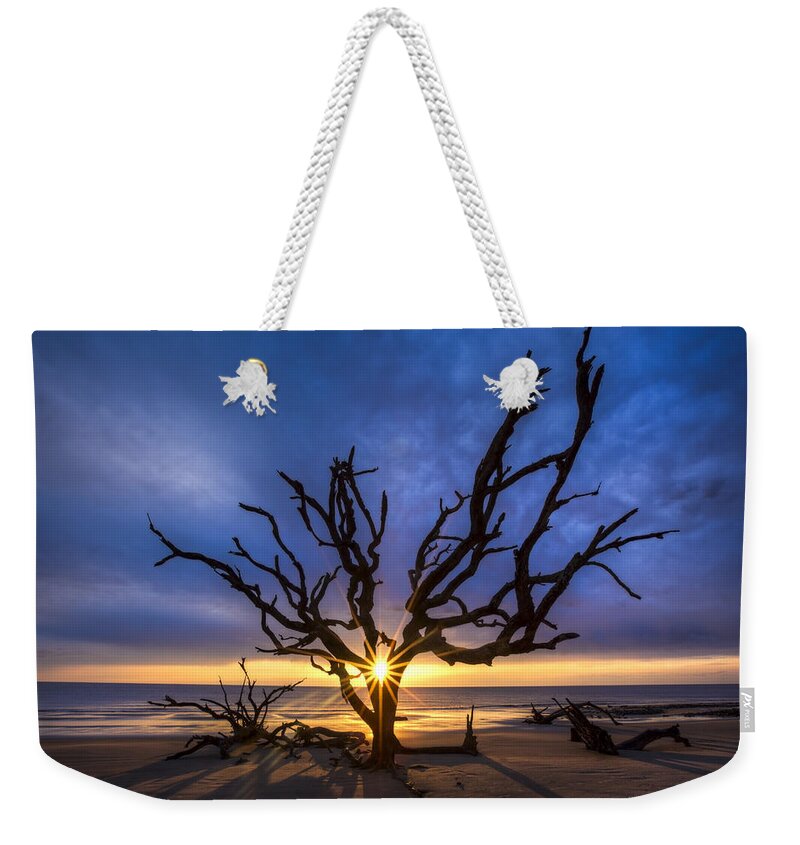 Clouds Weekender Tote Bag featuring the photograph Sunrise Jewel by Debra and Dave Vanderlaan