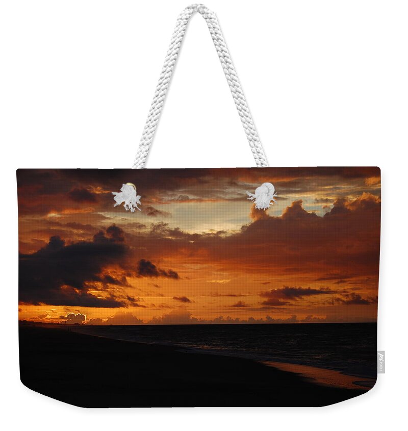 Beach Weekender Tote Bag featuring the photograph Sunrise by Mim White