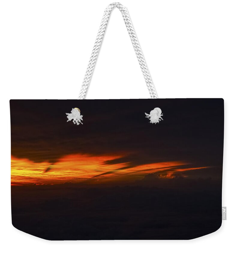 Sunrise Weekender Tote Bag featuring the photograph Sunrise over the North Carolina Coast by Greg Reed