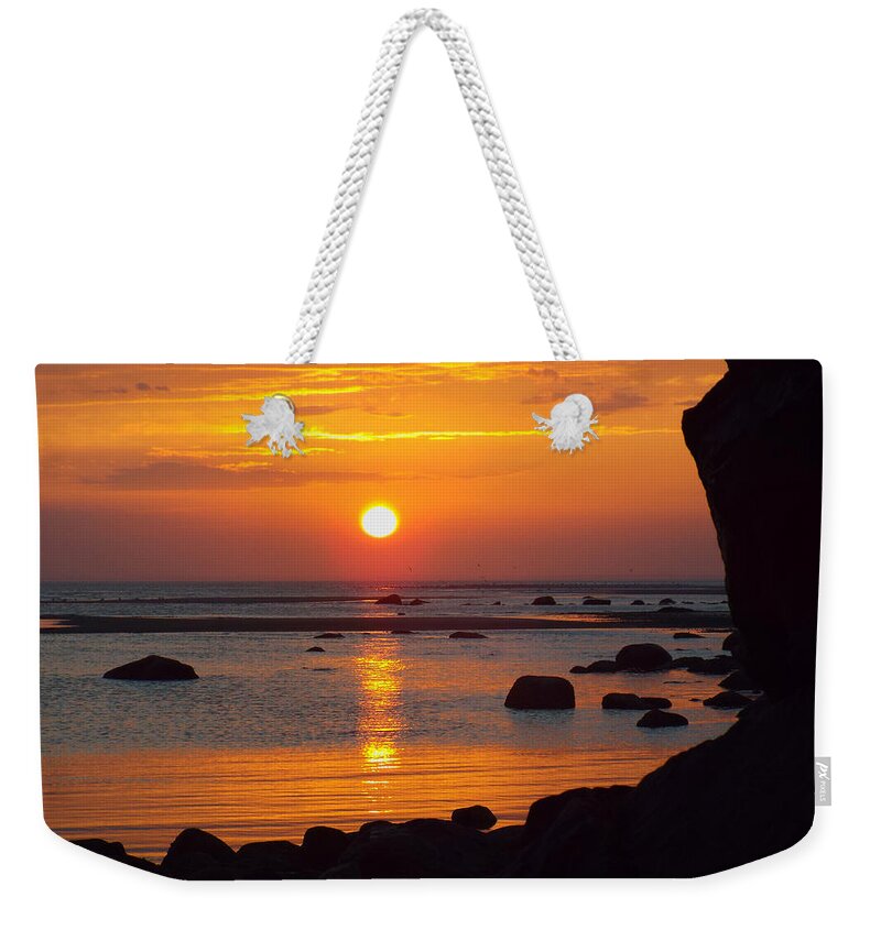 Cape Cod Weekender Tote Bag featuring the photograph Sunrise Therapy by Dianne Cowen Cape Cod Photography
