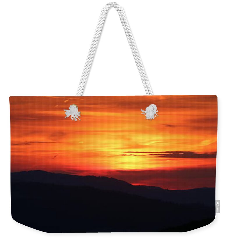 Sunset Weekender Tote Bag featuring the photograph Sunset by Amanda Mohler