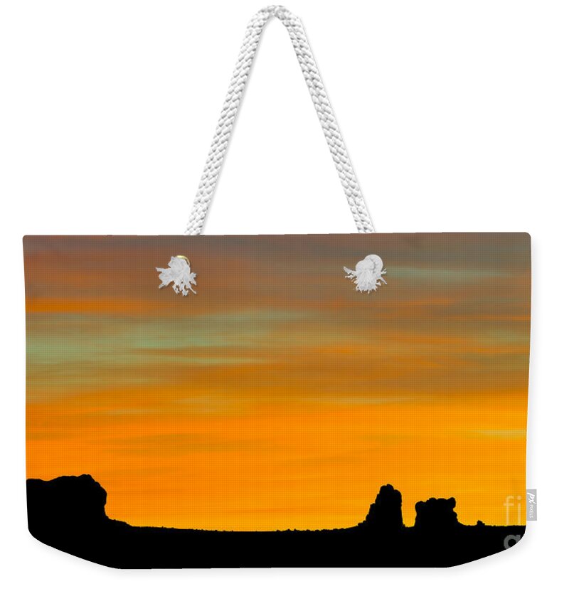 Nature Weekender Tote Bag featuring the photograph Sunset At Arches National Park by John Shaw