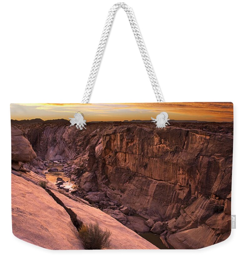 Vincent Grafhorst Weekender Tote Bag featuring the photograph Sunset Augrabies Falls Park South Africa by Vincent Grafhorst