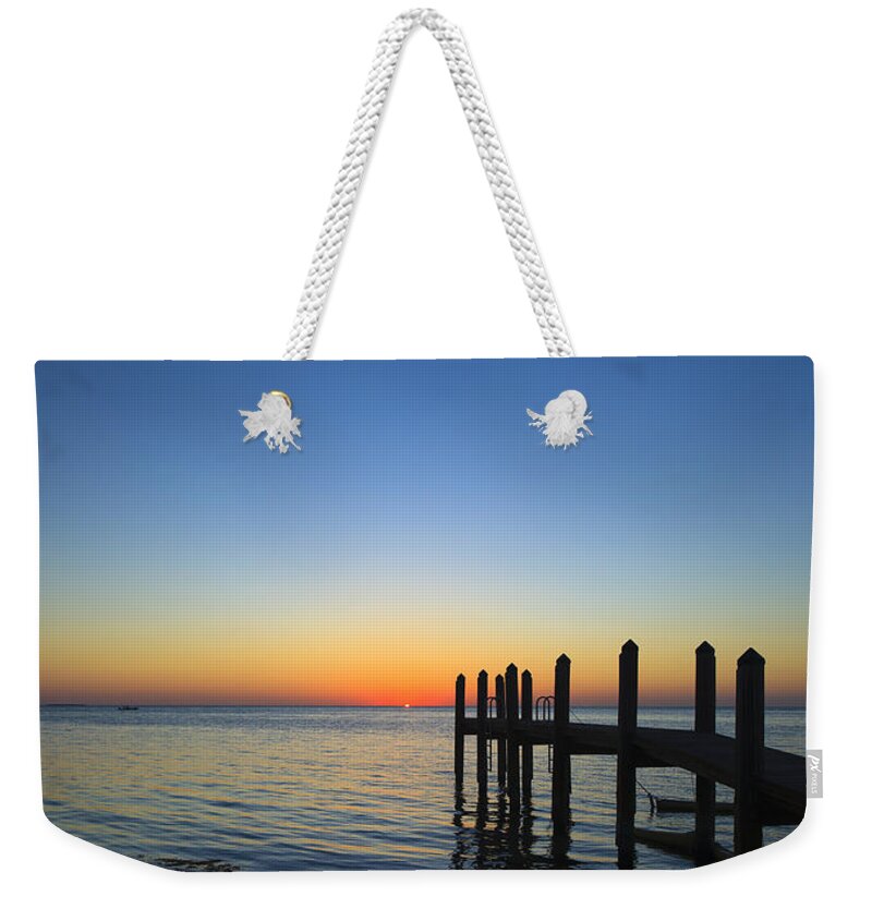 Bayfront Weekender Tote Bag featuring the photograph Sunset in the Keys by Raul Rodriguez