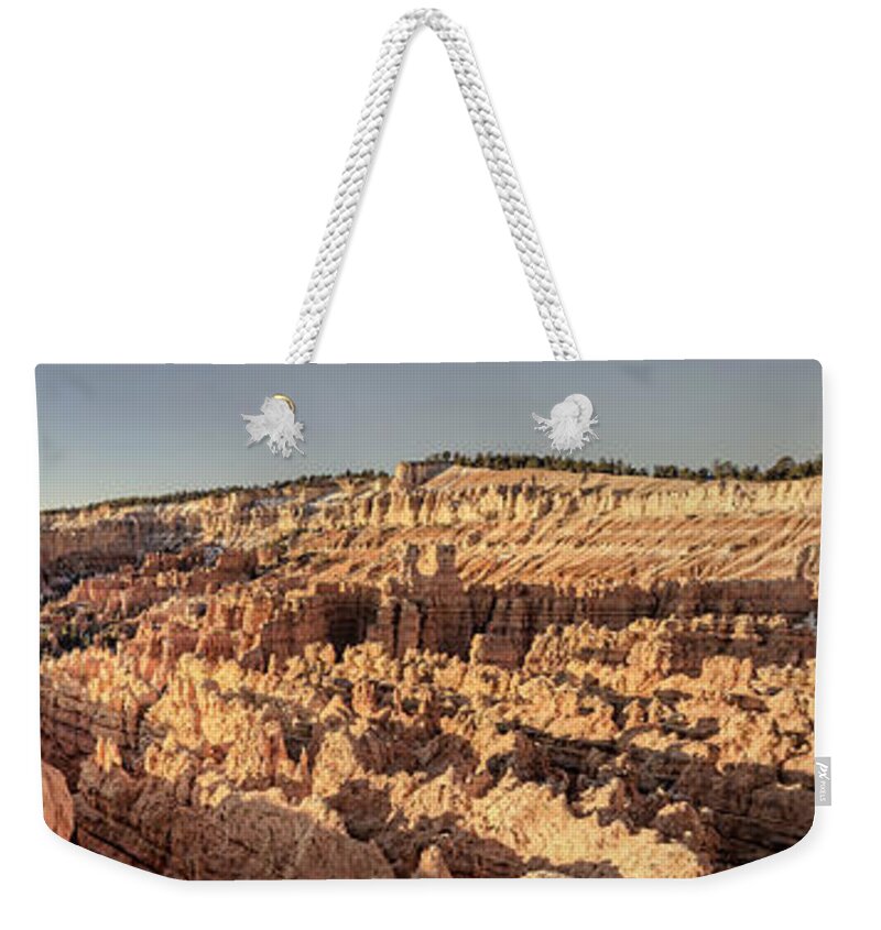 Sunset Point Bryce Canyon Weekender Tote Bag featuring the photograph Sunset Point at Sunrise by Heather Applegate