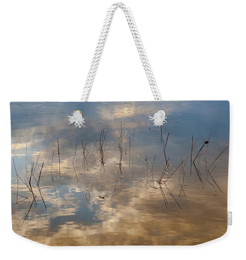 Sunset Weekender Tote Bag featuring the photograph Sunset Reflection by Jean-Pierre Ducondi