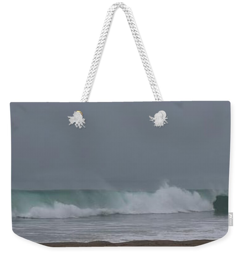 Surf Weekender Tote Bag featuring the photograph Surfs Up by Christy Pooschke