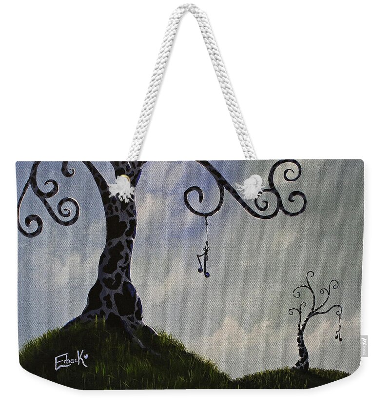 Art For Bedroom Weekender Tote Bag featuring the painting Surreal Dreamscape Painting by Moonlight Art Parlour