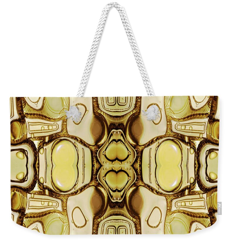 Berlin Weekender Tote Bag featuring the photograph Surreal Plastic Pattern by Silvia Otte